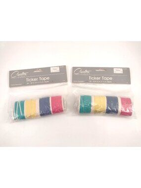 Carlton Cards Ticker Tape 12 Ft 5" x 1/4" Flame Retardant Serpentine Set of 2